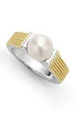 LAGOS Luna Two-Tone Caviar Pearl Ring