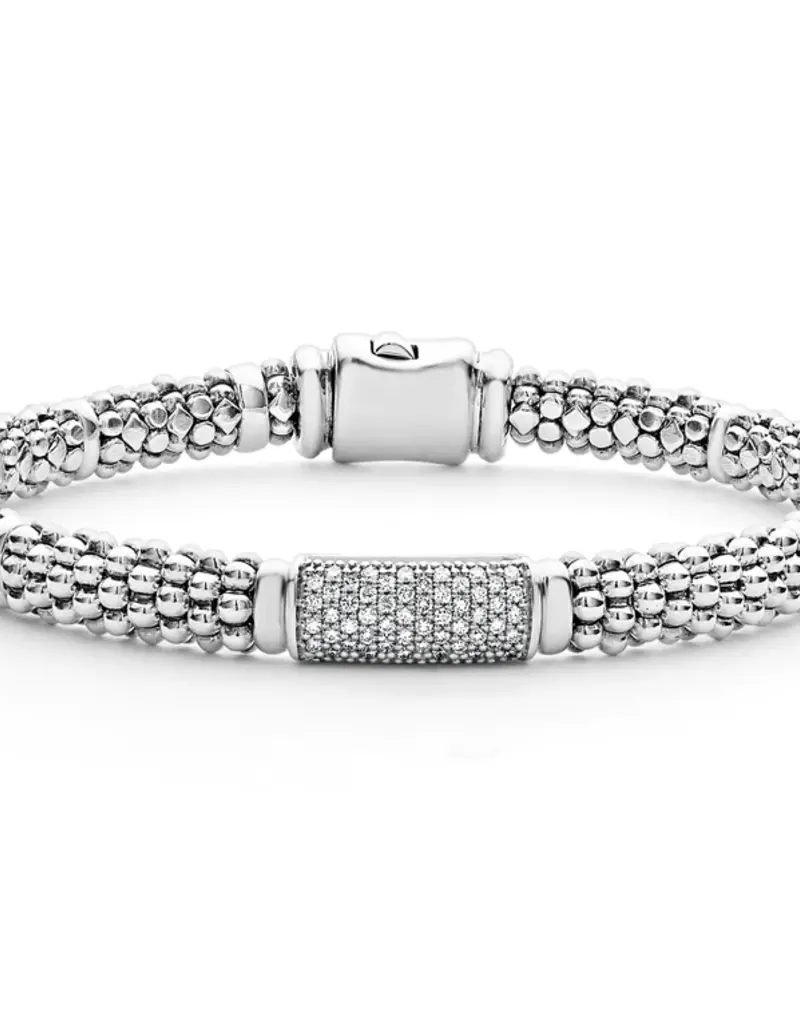 LAGOS Signature Caviar Diamond 6mm Caviar Diamond Bracelet