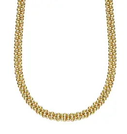 LAGOS Caviar Gold 18K Gold Caviar Necklace | 4mm