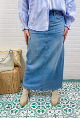J.HOFFMAN'S Raye Low Slung Maxi Skirt - High Noon