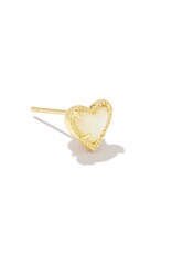 KENDRA SCOTT Mini Ari Heart Single Stud Earring