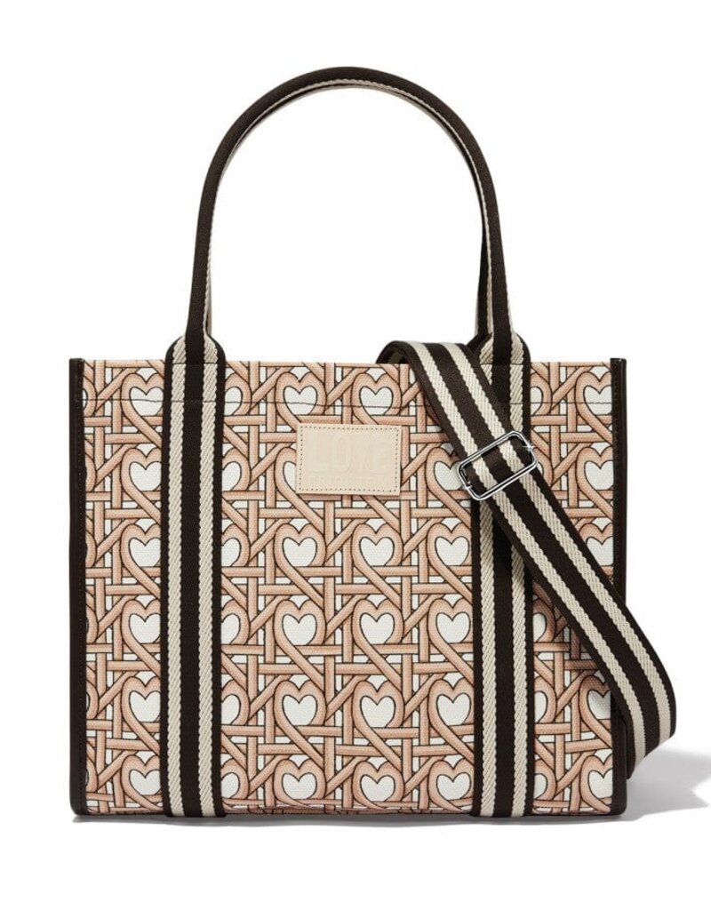 Woven Hearts Canvas Carryall