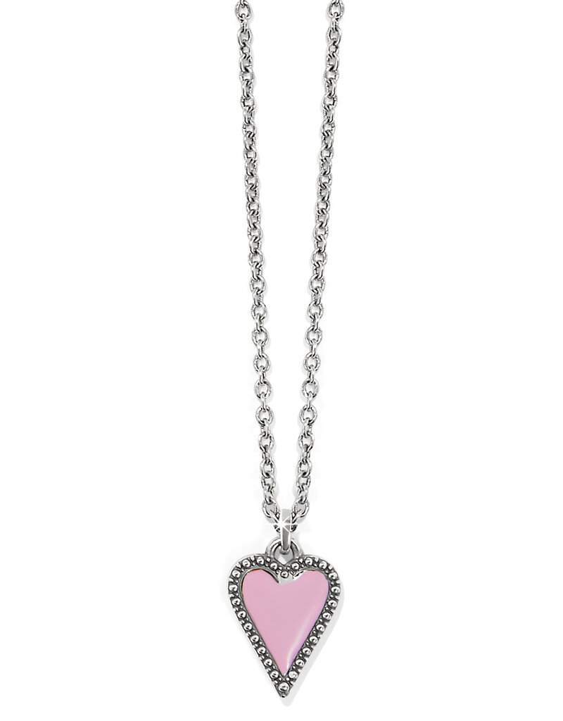Dazzling Love Petite Heart Necklace in Blush