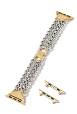 KENDRA SCOTT Whitley Double Chain Watch Band Two Tone S/M