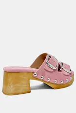 J.HOFFMAN'S Juno Clog Sandals - Pink