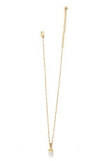 Everbloom Pearl Drop Necklace in Gold