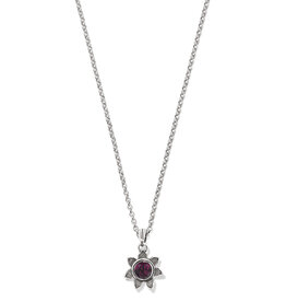Everbloom Sunflower Necklace in Amethyst