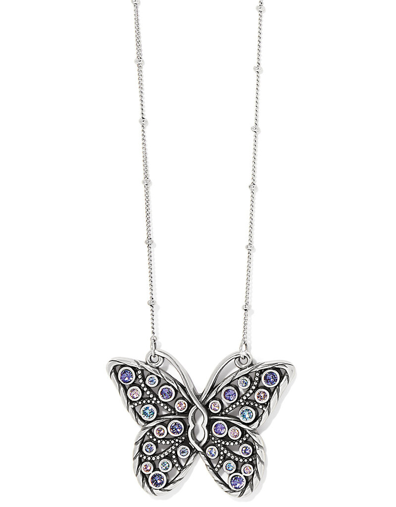 Halo Gems Monarch Necklace in Blue