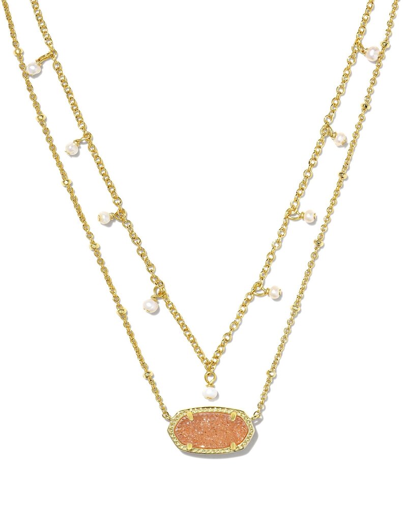 KENDRA SCOTT Love Shack Fancy Elisa Pearl Multi Strand Necklace