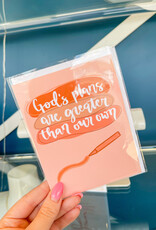 J.HOFFMAN'S God's Plans Greater Greeting Card