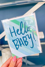 LINNARTZY Hello Baby-Blue Card