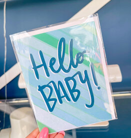 LINNARTZY Hello Baby-Blue Card
