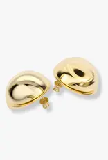 J.HOFFMAN'S She's So Smooth Button Earrings