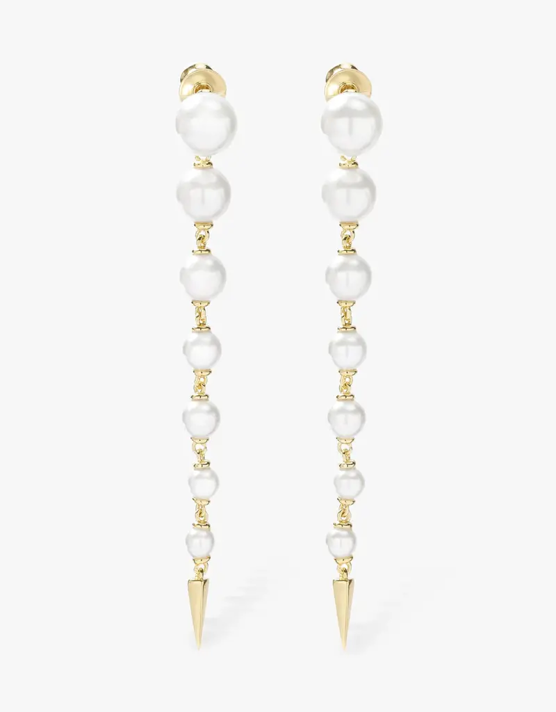 J.HOFFMAN'S Perfect Pearl 7-Drop Spike Earrings