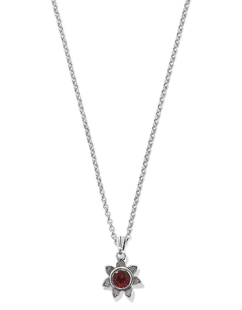 Everbloom Sunflower Garnet Necklace