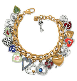 One Heart Color Charm Bracelet