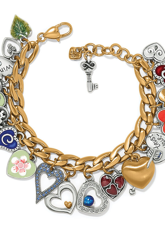 One Heart Color Charm Bracelet