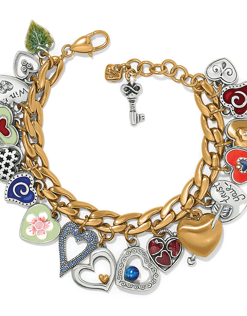One Heart Color Charm Bracelet