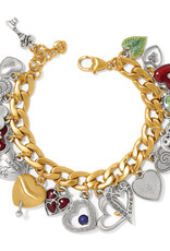 One Heart Color Charm Bracelet