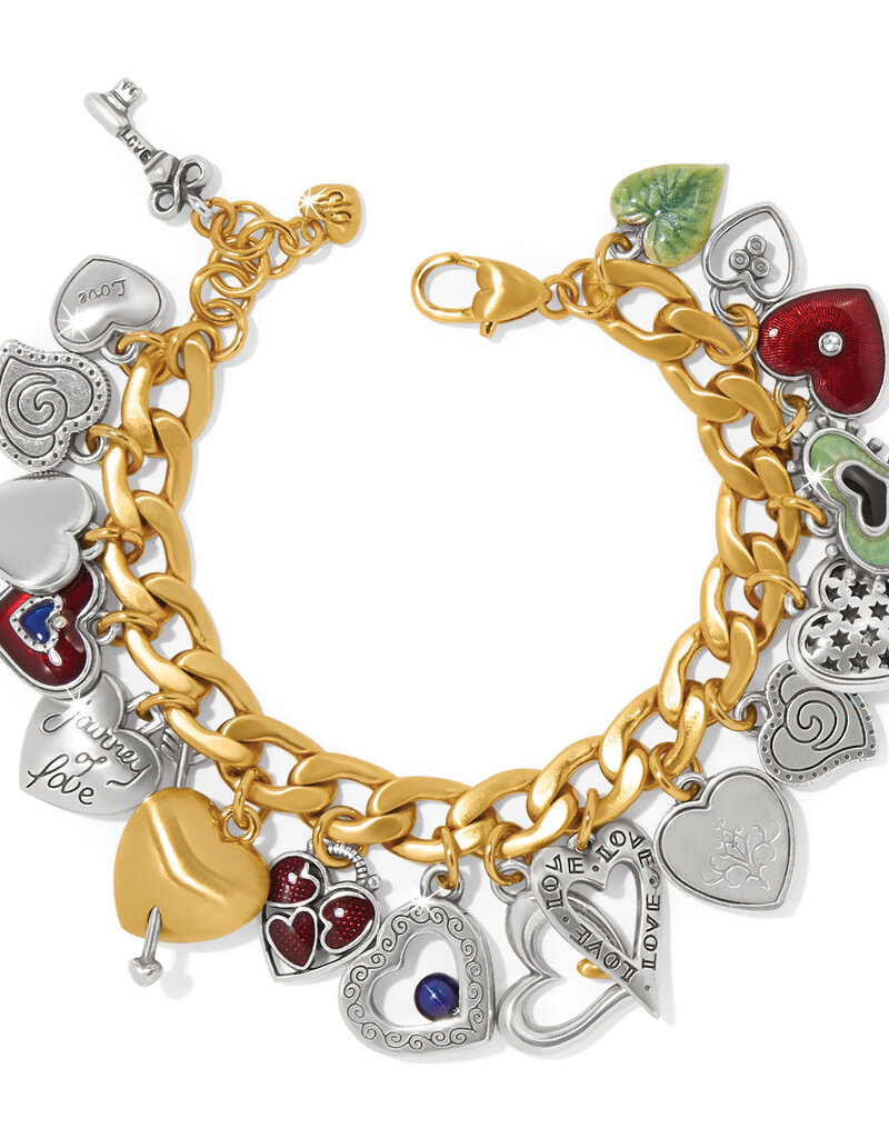 One Heart Color Charm Bracelet