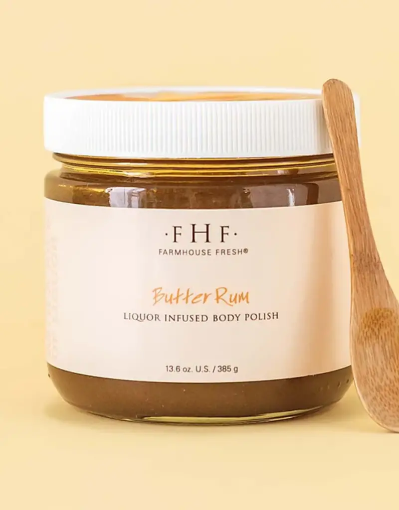 J.HOFFMAN'S Butter Rum Liquor Infused Body Polish-12oz