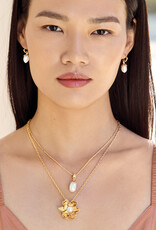 Everbloom Pearl Drop French Wire in Gold