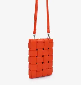 J.HOFFMAN'S Lindy Woven Cellphone Bag - Orange