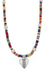 Mingle Medley Beaded Heart Necklace