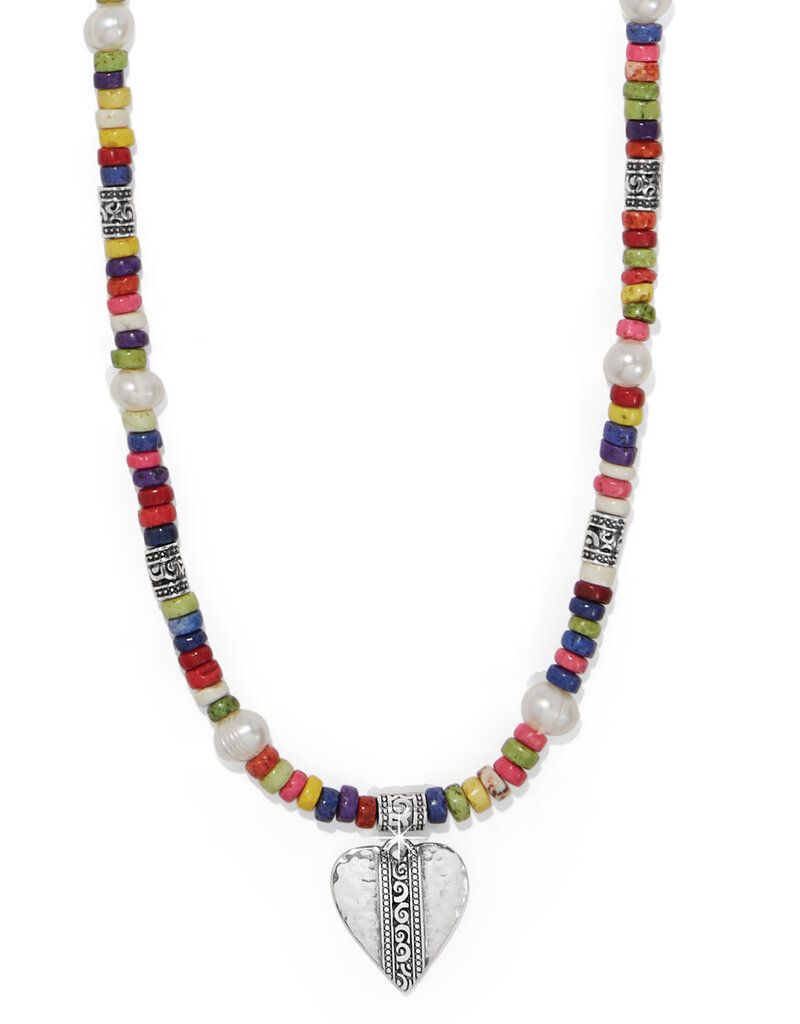 Mingle Medley Beaded Heart Necklace