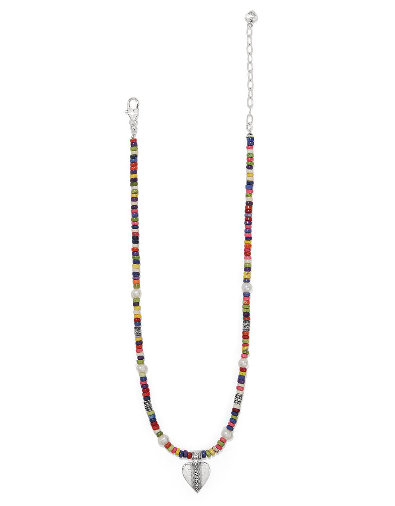 Mingle Medley Beaded Heart Necklace