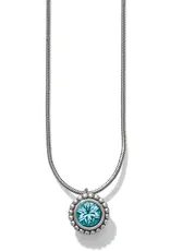 Twinkle Necklace in Blue Zircon