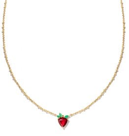 KENDRA SCOTT Strawberry Short Pendant Necklace