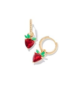 KENDRA SCOTT Strawberry Huggie Earring