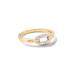 KENDRA SCOTT Elisa Interlocking Band Ring in White Diamond