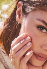 KENDRA SCOTT Elisa Interlocking Drop Earring in White Diamond