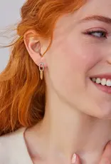 KENDRA SCOTT Elisa Interlocking Drop Earring in White Diamond
