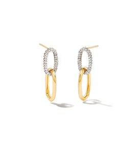 KENDRA SCOTT Elisa Interlocking Drop Earring in White Diamond