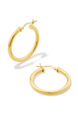 KENDRA SCOTT Tube Medium Hoop Earring