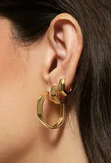 KENDRA SCOTT Flat Medium Hoop Earring