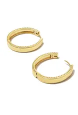 KENDRA SCOTT Flat Medium Hoop Earring