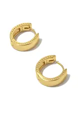 KENDRA SCOTT Flat Small Hoop Earring