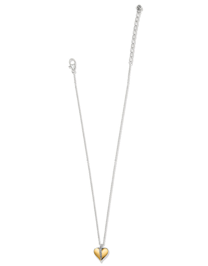 Precious Heart Two Tone Petite Necklace