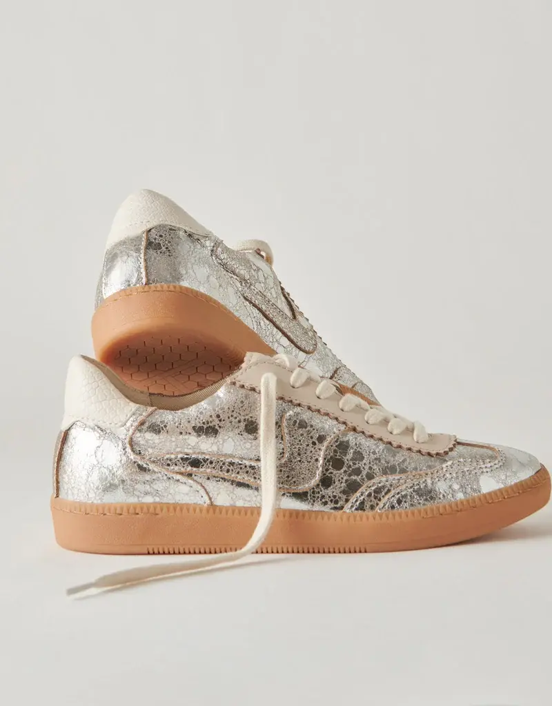 J.HOFFMAN'S Notice Sneaker - Silver Distressed Leather