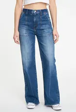 J.HOFFMAN'S Far Out Patch Pocket High Rise Wide Leg Jean