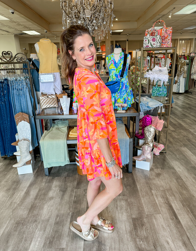 J.HOFFMAN'S Laguna Dress - Paradise Calling Orange