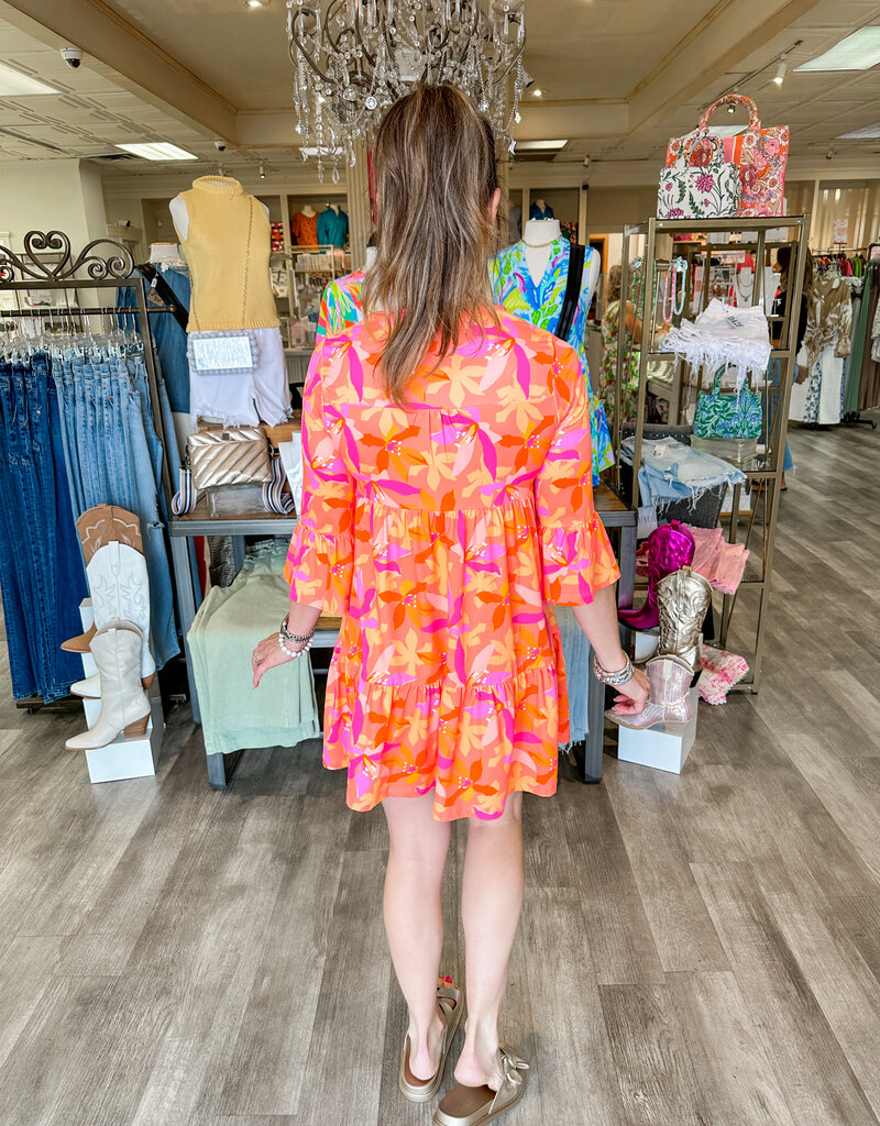 J.HOFFMAN'S Laguna Dress - Paradise Calling Orange