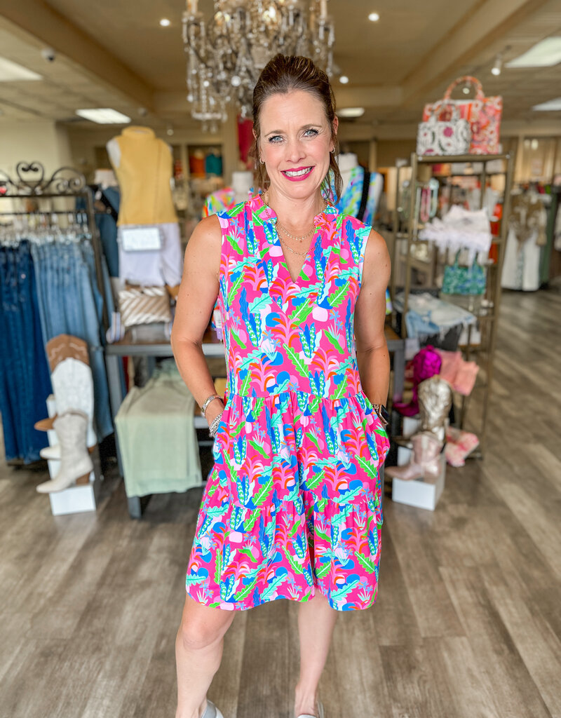 J.HOFFMAN'S Newport Dress - Island Dreams Pink