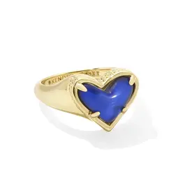 KENDRA SCOTT Framed Ari Heart Band Ring