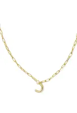 KENDRA SCOTT Pearl Letter Pendant Necklace