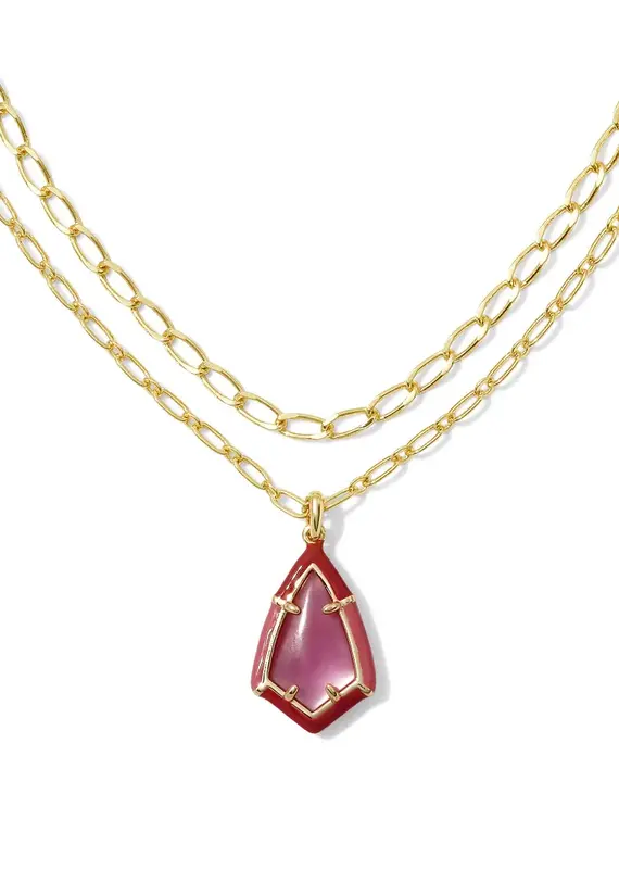 KENDRA SCOTT Camry Enamel Frame Multi-Strand Necklace